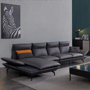 Sofa góc bọc da bò Mastrotto cao cấp Lucinda (L46)