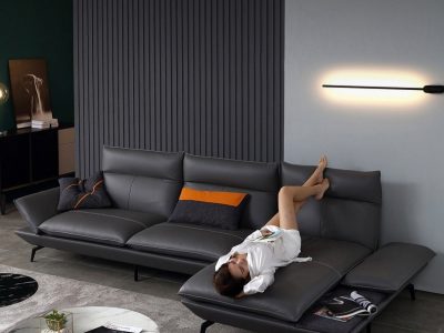 Sofa góc bọc da bò Mastrotto cao cấp Pula Lucinda (L46)
