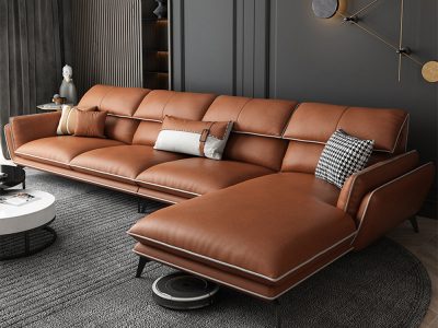 Sofa góc L bọc da bò Italy Pula Lacoste (L44)