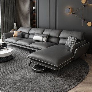 Sofa góc L bọc da bò Italy Lacoste (L44)