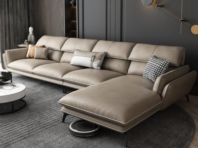 Sofa góc L bọc da bò Italy Pula Lacoste (L44)