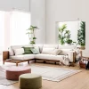 Sofa góc viền gỗ hiện đại L35