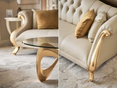 Sofa tân cổ điển phòng khách sang trọng V64