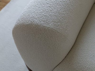 Sofa văng chân gỗ bọc vải lông cừu V65