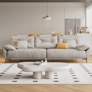 Sofa văng da bò Italia cao cấp Katia (V77)