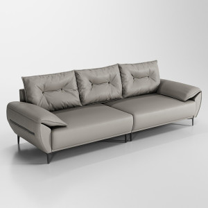 Sofa văng da bò Italia cao cấp Katia (V77)