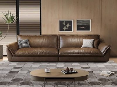 Sofa văng da bò Ý hiện đại Pula Nina (V85)