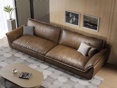 Sofa văng da bò Ý hiện đại Pula Nina (V85)