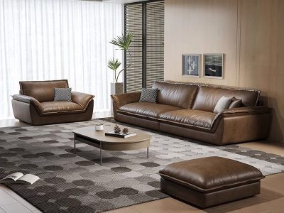 Sofa văng da bò Ý hiện đại Pula Nina (V85)