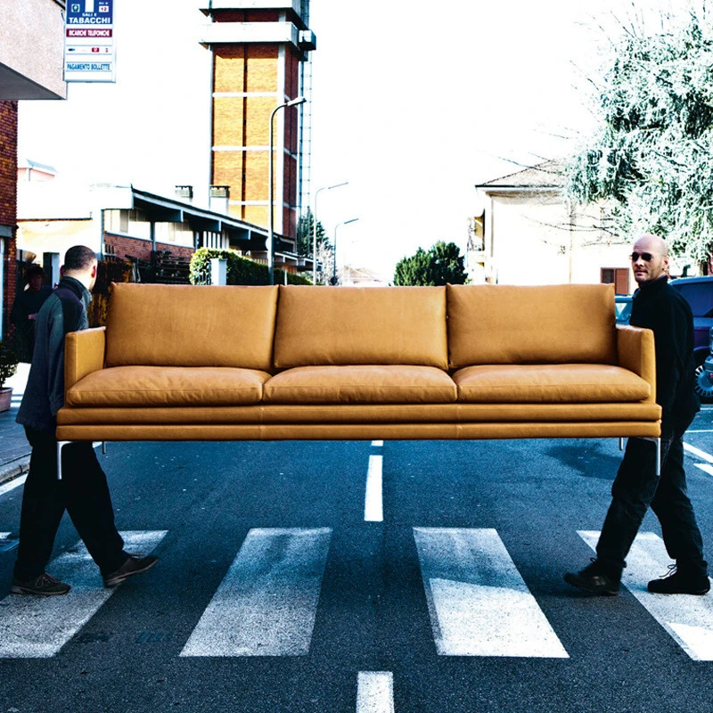 Ghế sofa văng đệm da Italia V23