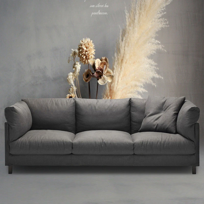 Ghế sofa văng đệm vải thô V24