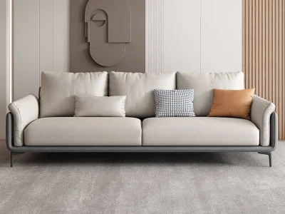 Ghế sofa văng da hiện đại V51