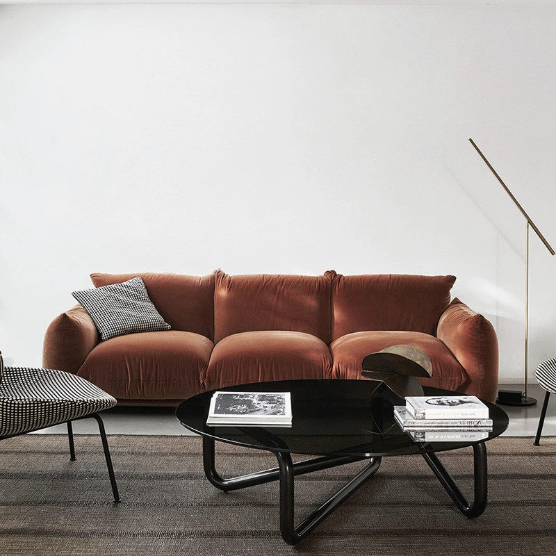 Ghế sofa văng V56 đệm vải nhung