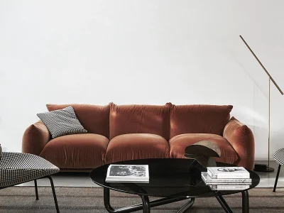 Ghế sofa văng V56 đệm vải nhung