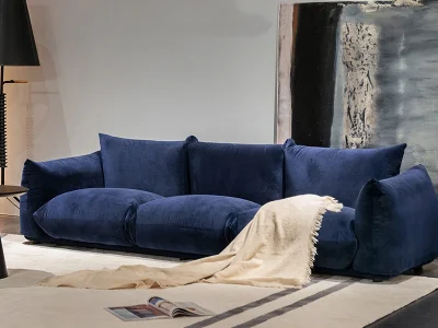 Ghế sofa văng V56 đệm vải nhung