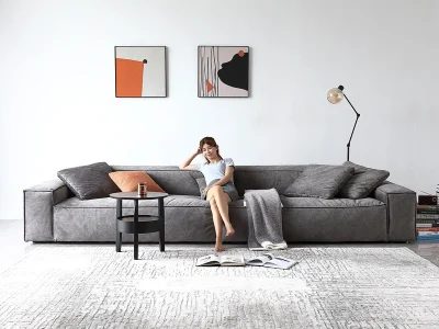 Ghế sofa văng cỡ lớn đệm nỉ V57